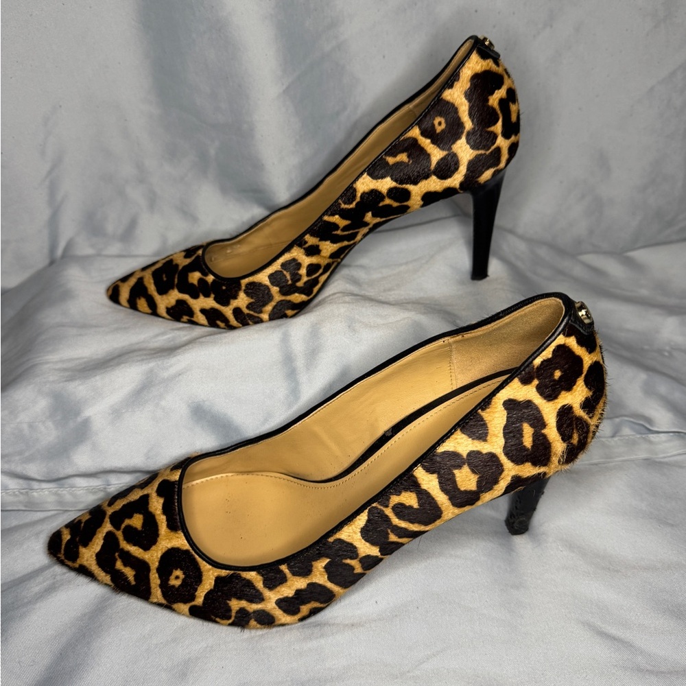 MICHAEL Michael Kors Leopard Calf Hair Pumps 9M